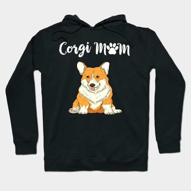 Corgi Mom (264) Hoodie by Drakes